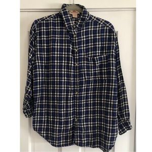 Vintage 90s Fresno The Jean Company Plaid Flannel Button Down Shirt Large